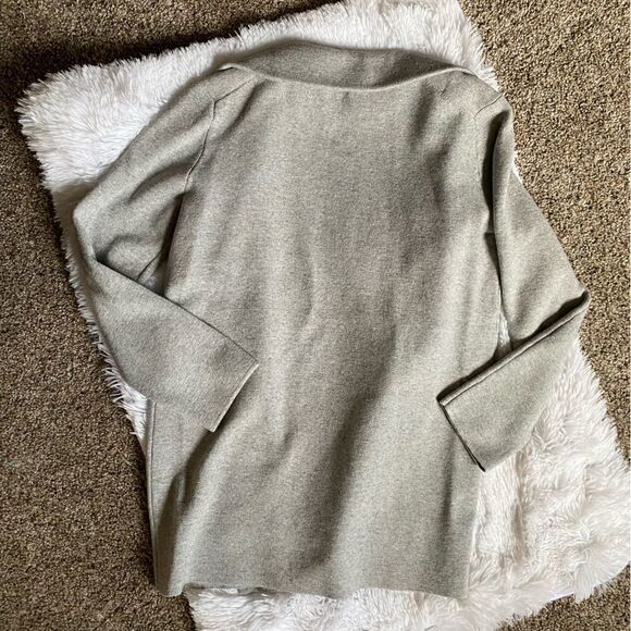 Magaschoni Open Front Wool Blend Sweater Cardigan - Picture 7 of 8